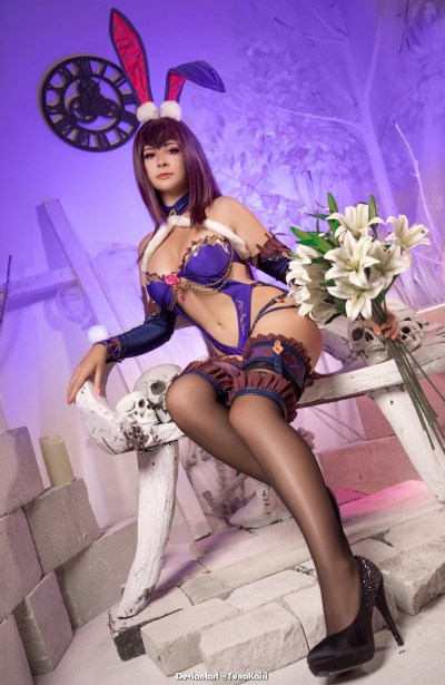 Fate Grand Order - Scathach (Queen of the Land of Shadows) (Bunny) (Lingerie) Cosplay