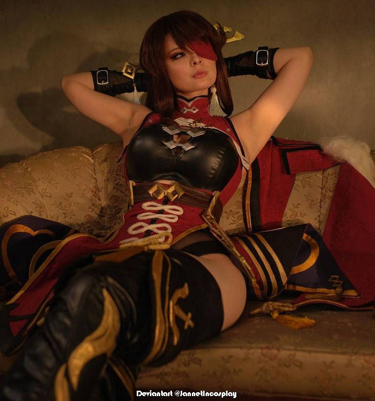 Genshin Impact Beidou Rolling Waves Cosplay 2