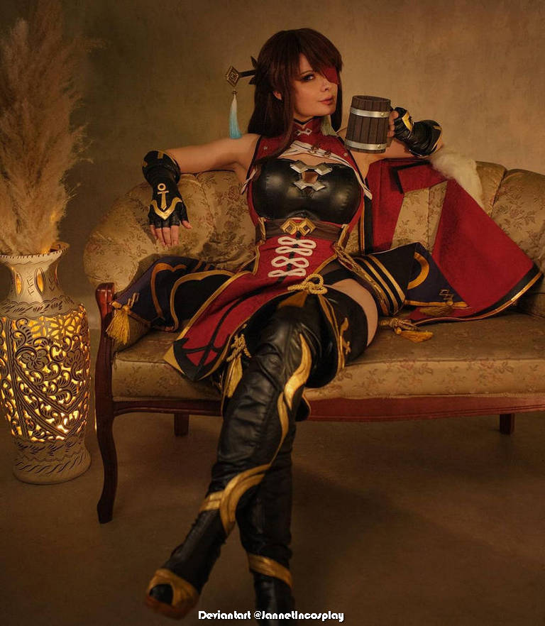 Genshin Impact Beidou Rolling Waves Cosplay 4