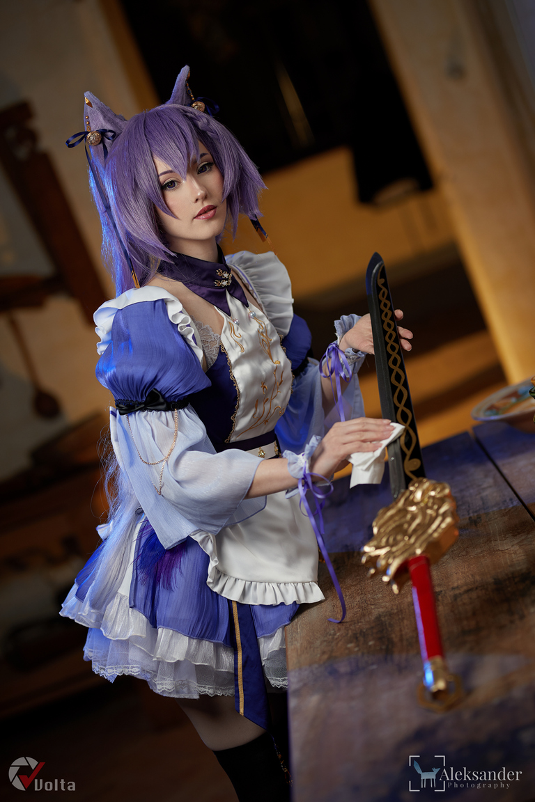 Genshin Impact - Keqing (Piercing Thunderbolt) Cosplay - expressive portrait Genshin Impact - Keqing (Piercing Thunderbolt) Cosplay - expressive portrait