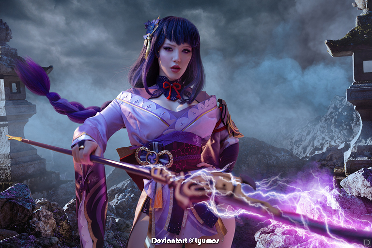 Genshin Impact Raiden Shogun Narukamis Law Cosplay