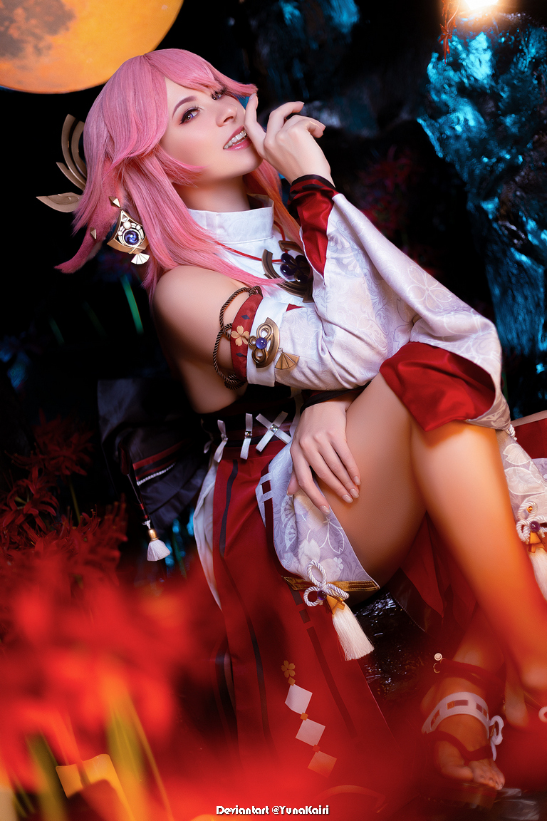 Genshin Impact Yae Miko Astute Amusement Mikos Instruction Cosplay 2