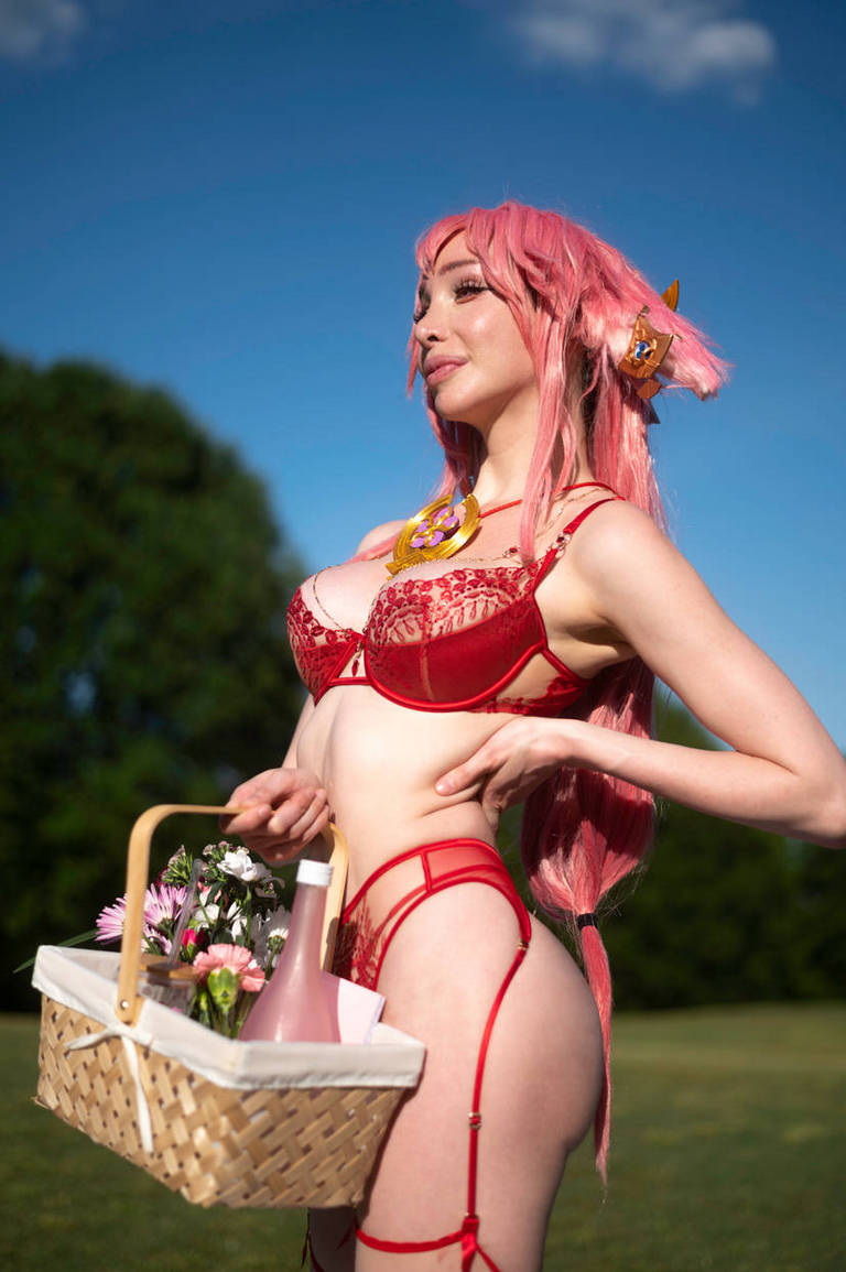 Genshin Impact - Yae Miko (Astute Amusement) (Lingerie) Cosplay - sensual aesthetic