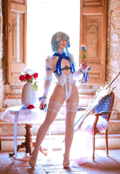 Genshin Impact - Eula Lawrence (Bride) (Wavecrest Waltz) (Lingerie) Cosplay