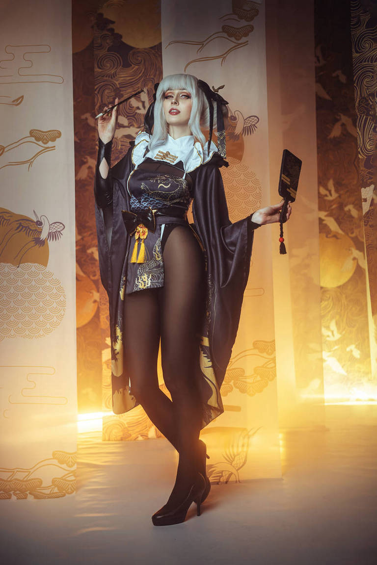 Goddess of Victory - Nikke - Blanc (White Rabbit) Cosplay - delicate portrait