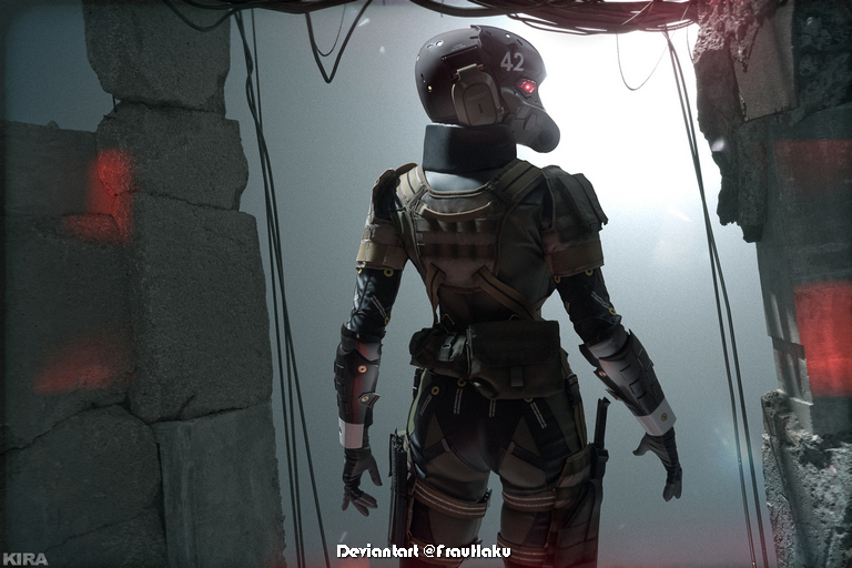 Metal Gear Solid 4 - Guns of the Patriots - Haven Trooper (FROGS) Cosplay - anime costume