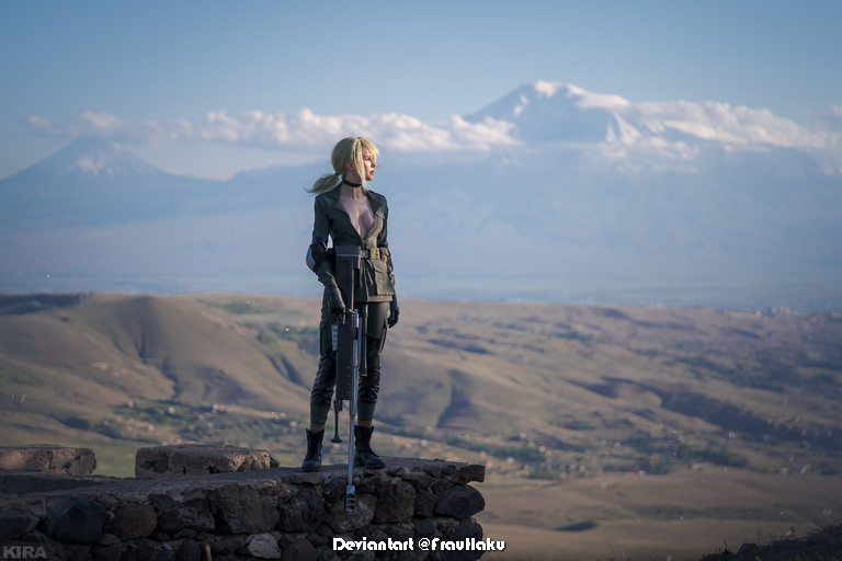 Metal Gear Solid 5 - The Phantom Pain - Sniper &ldquo;Quiet&rdquo; (Tixij) (Sniper Wolf) Cosplay - soft focus shot