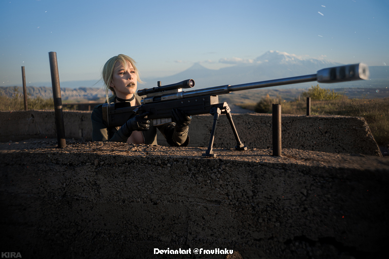 Metal Gear Solid 5 - The Phantom Pain - Sniper &ldquo;Quiet&rdquo; (Tixij) (Sniper Wolf) Cosplay - nuanced study