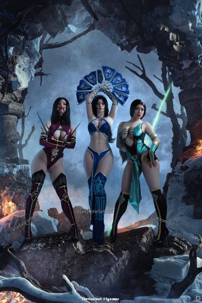 Mortal Kombat - Remake - Mileena & Kitana & Jade Cosplay