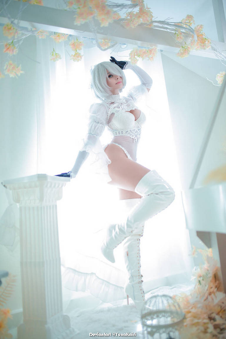 NieR AutomatA - 2B (YoRHa No.2 Type-B) (Bride) (Lingerie) Cosplay - sensual essence