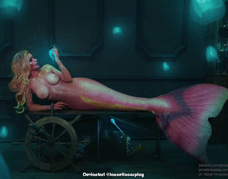 Ocean Witch Original Vision Cosplay - suggestive high-contrast shot
