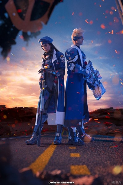 Overwatch - Ana Amari (Captain) & Soldier 76 (Strike Commander Morrison) Cosplay
