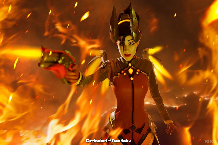 Overwatch - Mercy (Angela Ziegler) (Devil) Cosplay - recreation Overwatch - Mercy (Angela Ziegler) (Devil) Cosplay - recreation
