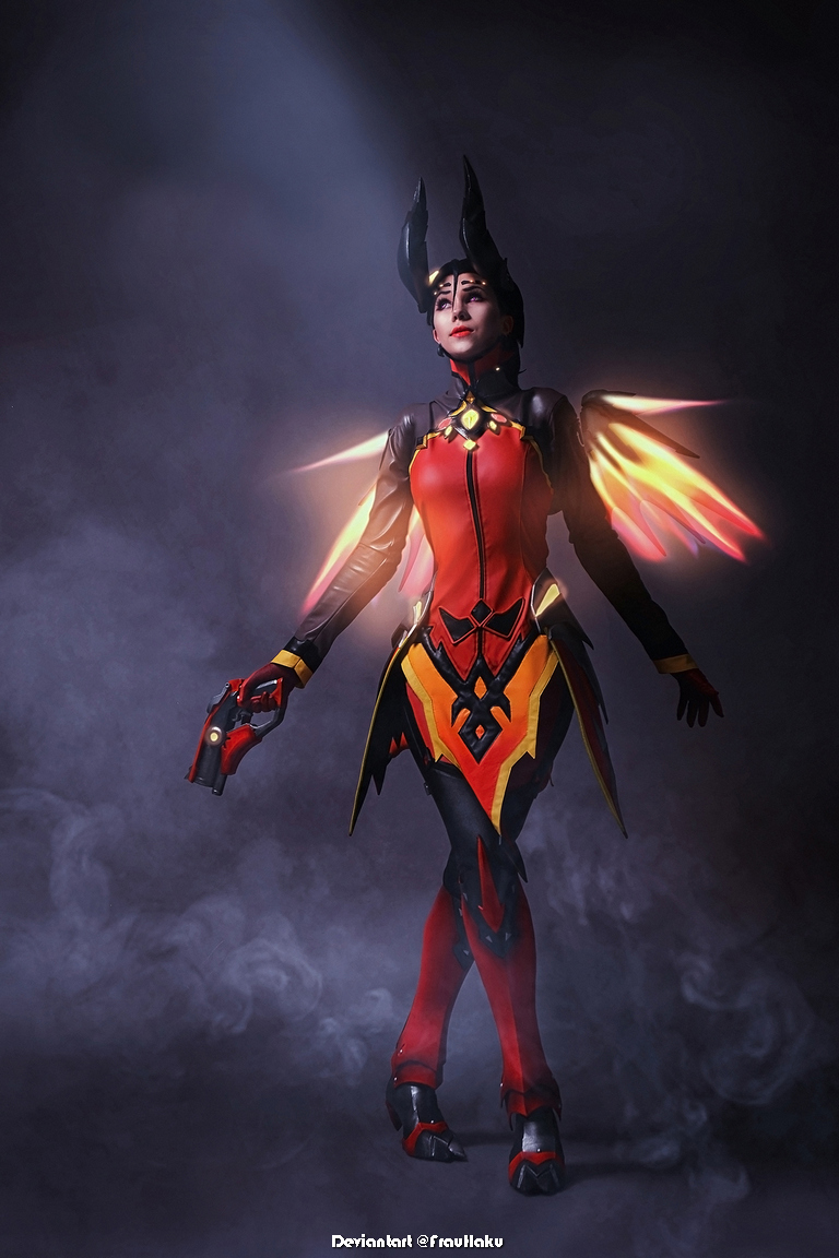 Overwatch - Mercy (Angela Ziegler) (Devil) Cosplay - portrait photo Overwatch - Mercy (Angela Ziegler) (Devil) Cosplay - portrait photo