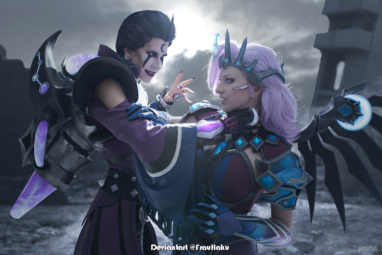Overwatch - Moira O Deorain (Moon) &amp; Mercy (Angela Ziegler) (Atlantic) Cosplay - anime costume