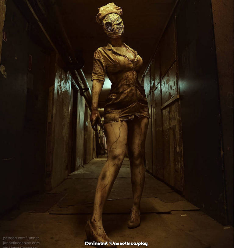 Silent Hill 2 - Remake - Nurse Cosplay - light aesthetic photography