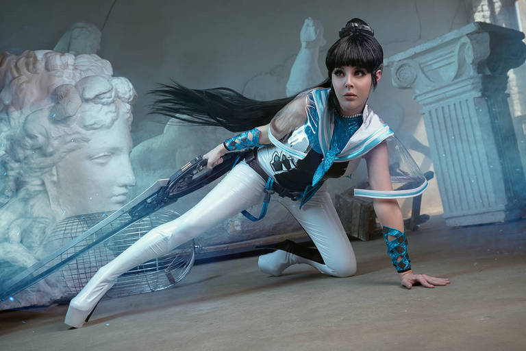 Stellar Blade - EVE (Angel) Cosplay character costume portrait
