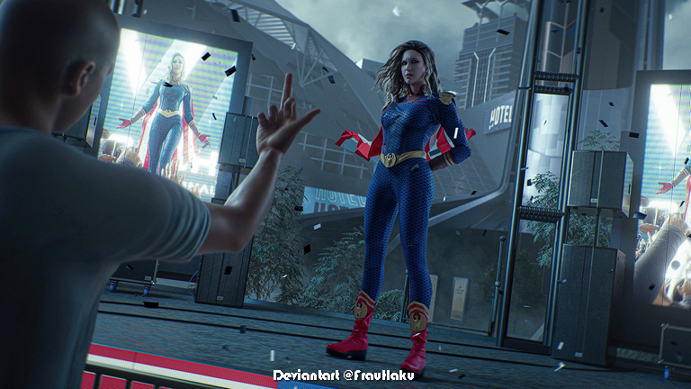The Boys - Homelander (The Worlds Greatest Superhero) (Female) Cosplay - costume show The Boys - Homelander (The Worlds Greatest Superhero) (Female) Cosplay - costume show