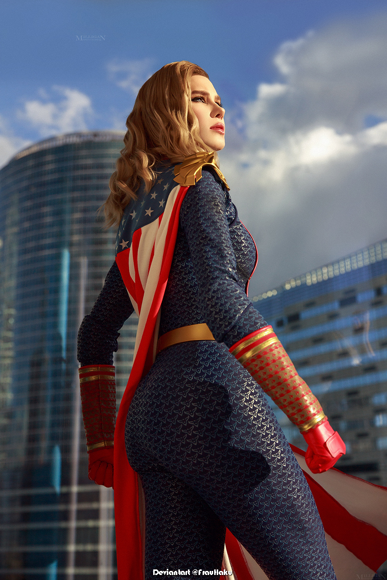 The Boys - Homelander (The Worlds Greatest Superhero) (Female) Cosplay - portrait photo The Boys - Homelander (The Worlds Greatest Superhero) (Female) Cosplay - portrait photo