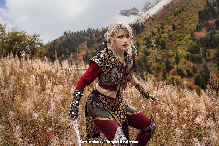 The Witcher 3 Wild Hunt Ciri Cirilla Fiona Elen Riannon Zerrikania Cosplay 7