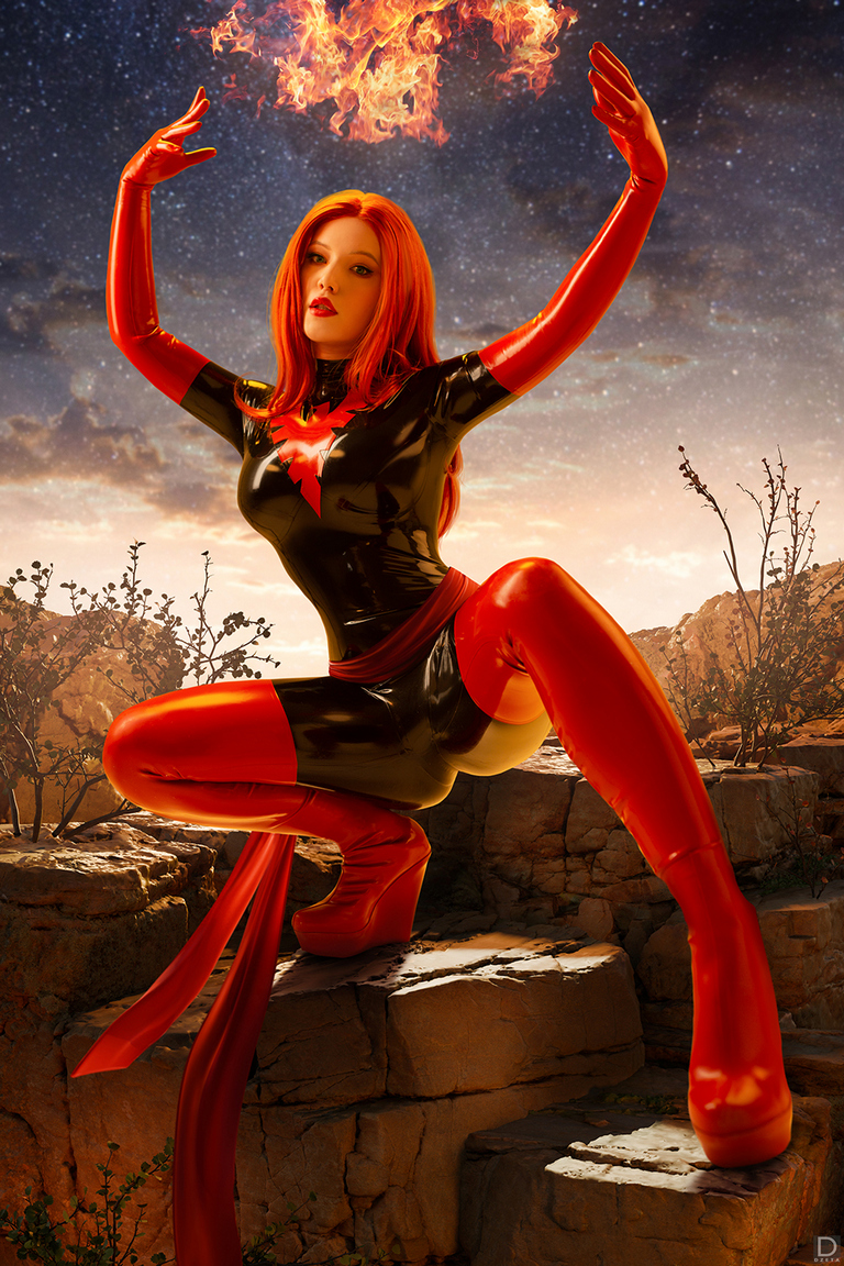 X Men Jean Elaine Grey Summers Dark Phoenix Cosplay 10