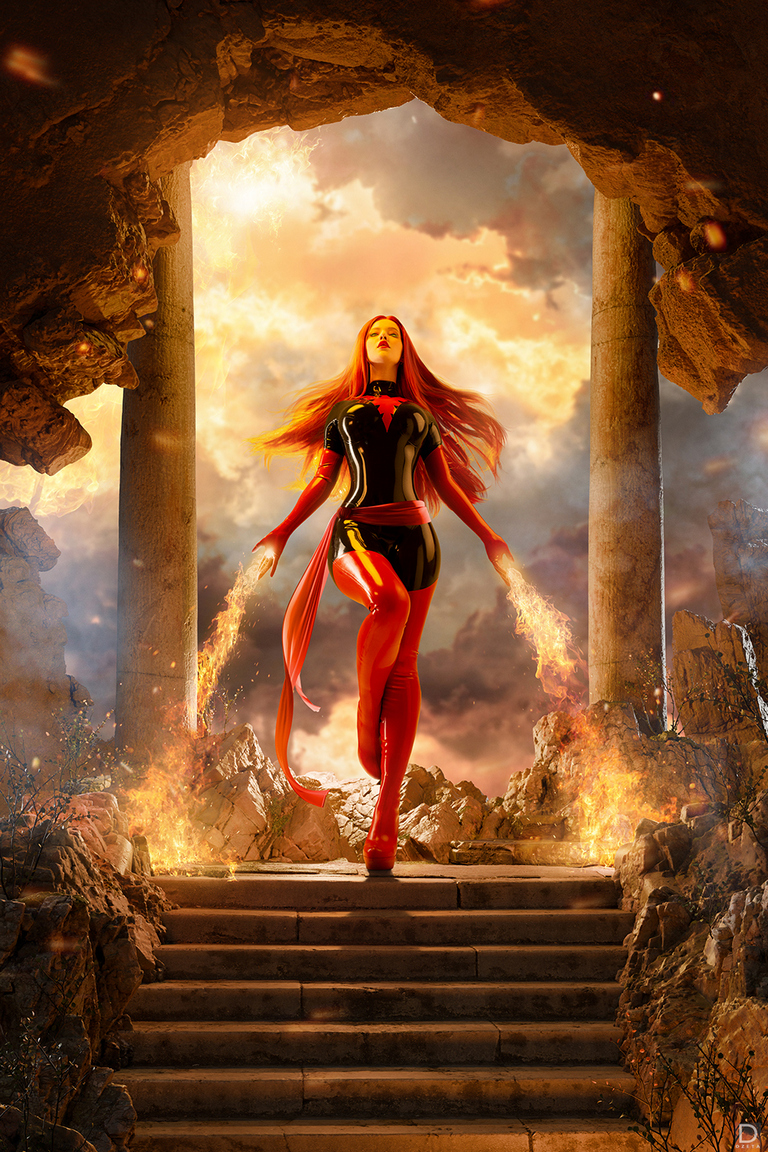 X Men Jean Elaine Grey Summers Dark Phoenix Cosplay 2