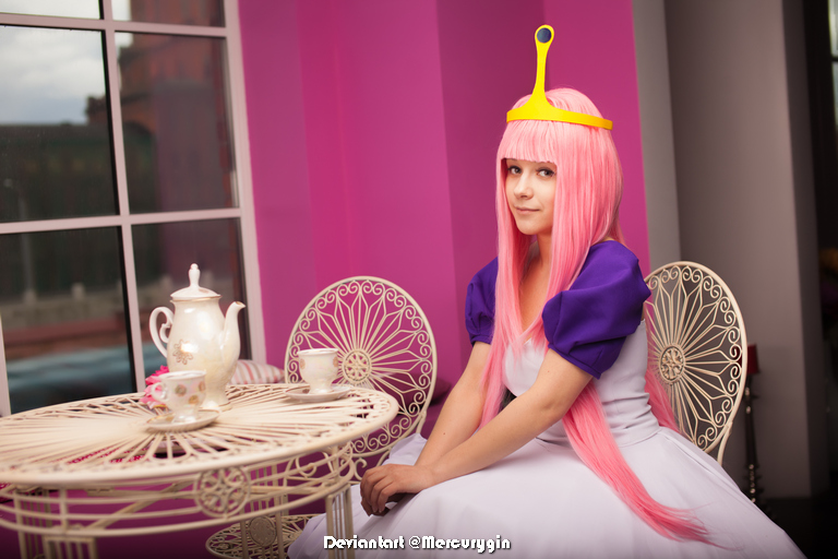 Adventure Time - Bonnibel (Bonnie) Bubblegum (Princess Bubblegum) Cosplay - anime costume Adventure Time - Bonnibel (Bonnie) Bubblegum (Princess Bubblegum) Cosplay - anime costume