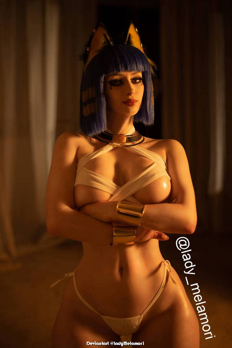 Animal Crossing Ankha Lingerie Cosplay 1