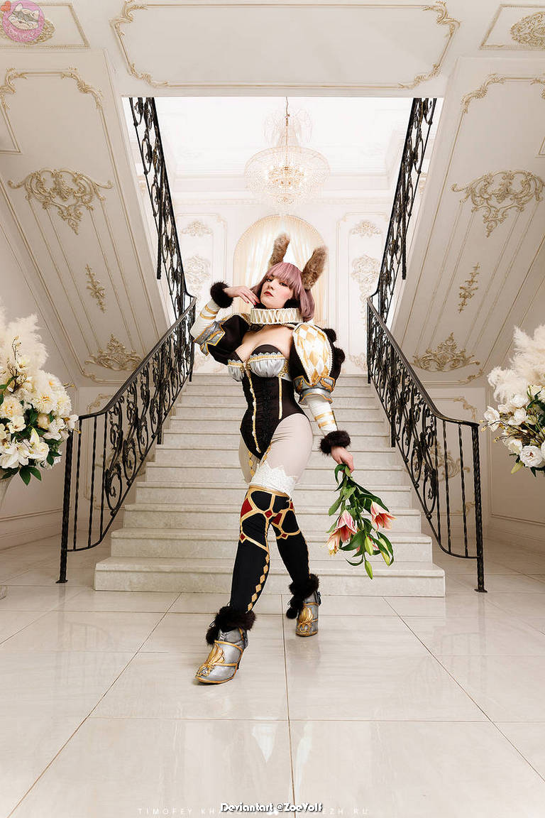 Bunny Knight Original Vision Cosplay - elegant character representation