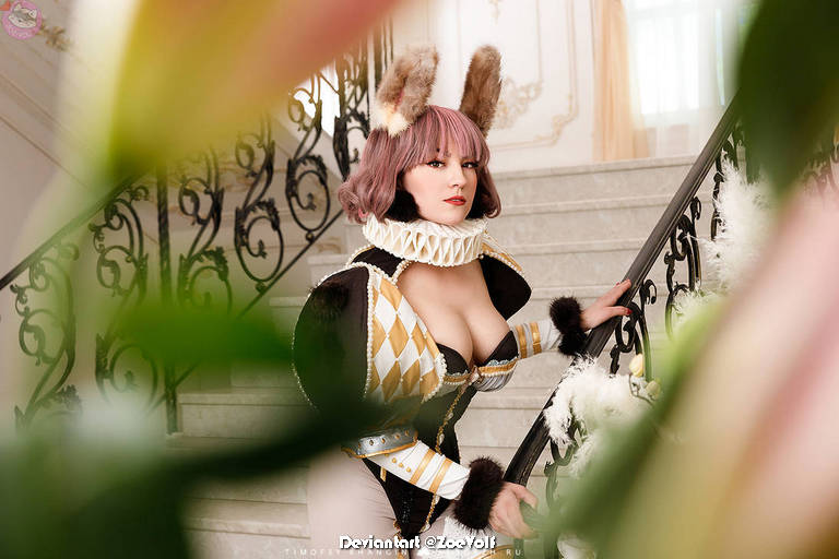 Bunny Knight Original Vision Cosplay - elegant character representation