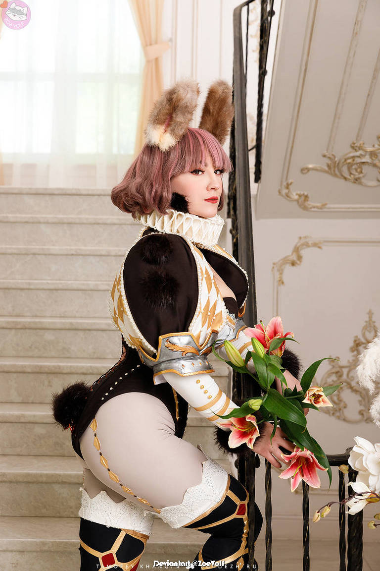Bunny Knight Original Vision Cosplay - cinematic costume portrait