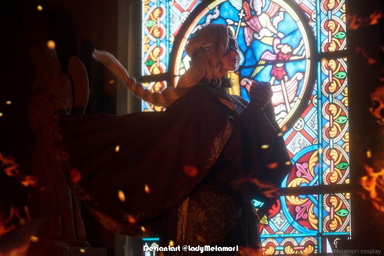 Dark Souls 3 - Fire Keeper Cosplay - full length photo Dark Souls 3 - Fire Keeper Cosplay - full length photo