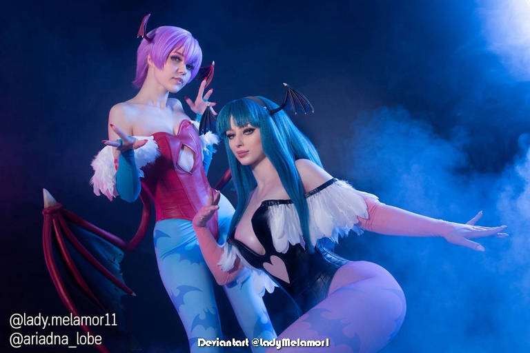 Darkstalkers 3 - Lilith Aensland &amp; Morrigan Aensland Cosplay - visual exploration