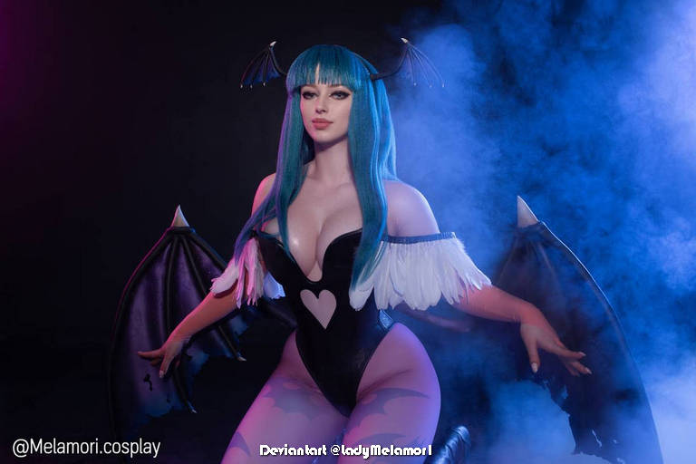 Darkstalkers - Resurrection - Morrigan Aensland Cosplay - premium study Darkstalkers - Resurrection - Morrigan Aensland Cosplay - premium study
