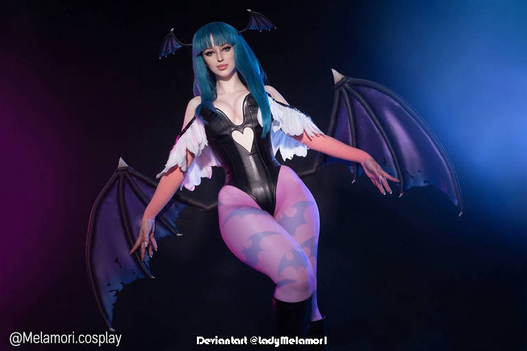 Darkstalkers - Resurrection - Morrigan Aensland Cosplay - cinematic portrait Darkstalkers - Resurrection - Morrigan Aensland Cosplay - cinematic portrait