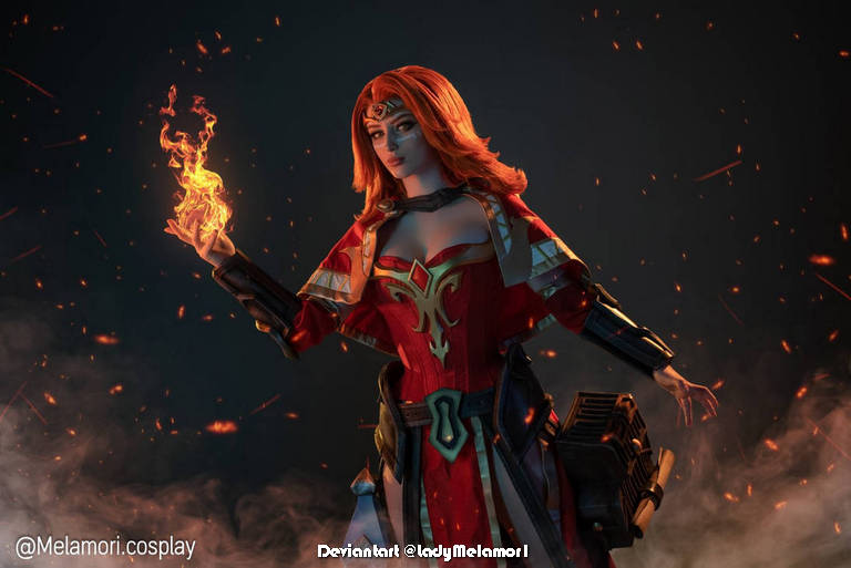 Dota 2 - Lina (Slayer) (Smoldering Journey) Cosplay - inspired capture