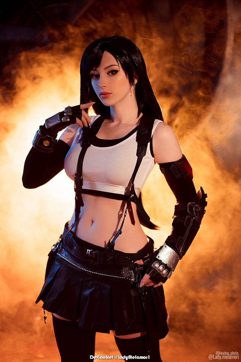 Final Fantasy 7 - Rebirth - Tifa Lockhart Cosplay - elegant capture Final Fantasy 7 - Rebirth - Tifa Lockhart Cosplay - elegant capture