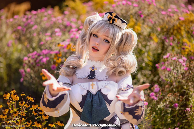 Genshin Impact Barbara Shining Idol Summertime Sparkle Cosplay