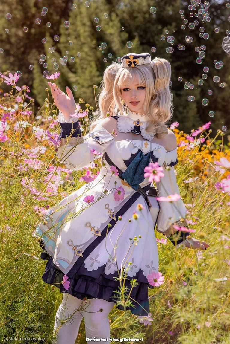 Genshin Impact Barbara Shining Idol Summertime Sparkle Cosplay 2