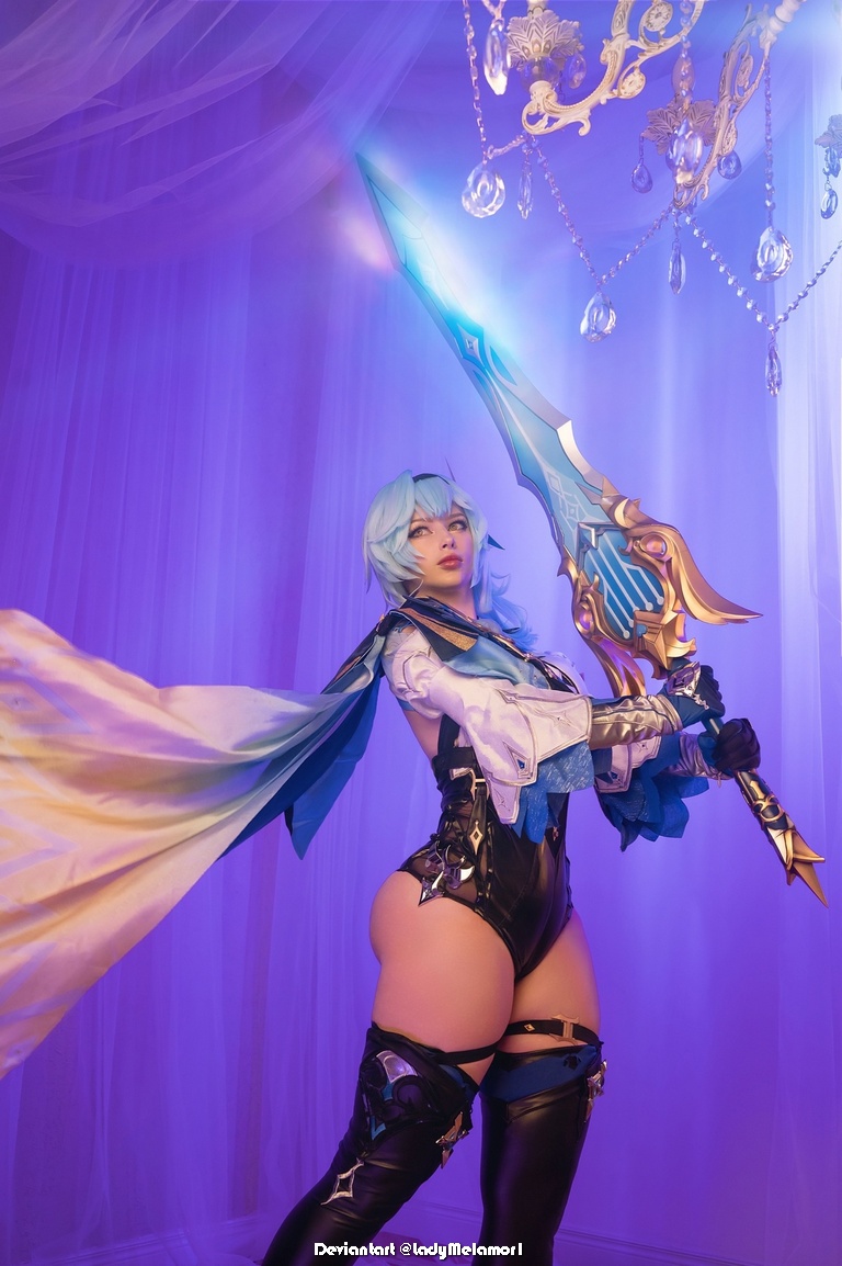 Genshin Impact - Eula Lawrence (Dance of the Shimmering Wave) (Wavecrest Waltz) Cosplay - visual exploration