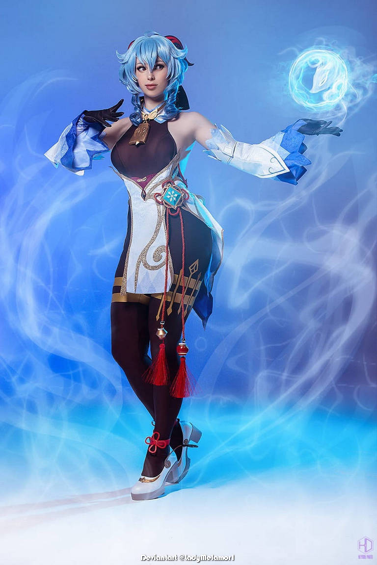 Genshin Impact - Ganyu (Plenilune Gaze) (Frostdew Trail) Cosplay - premium study
