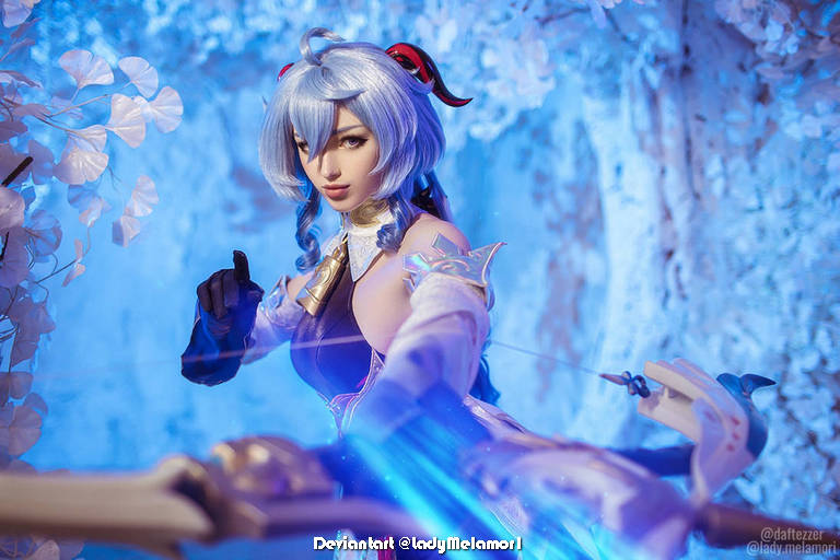 Genshin Impact - Ganyu (Plenilune Gaze) (Frostdew Trail) Cosplay - design showcase