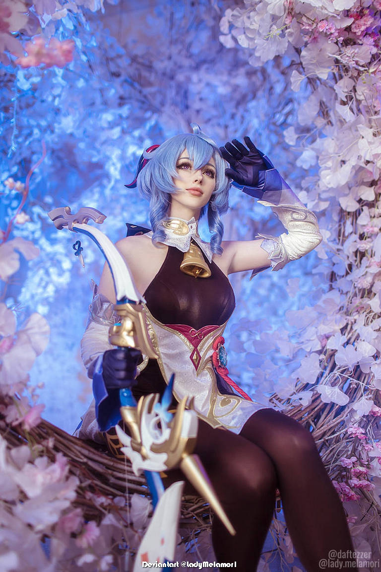 Genshin Impact - Ganyu (Plenilune Gaze) (Frostdew Trail) Cosplay - design showcase