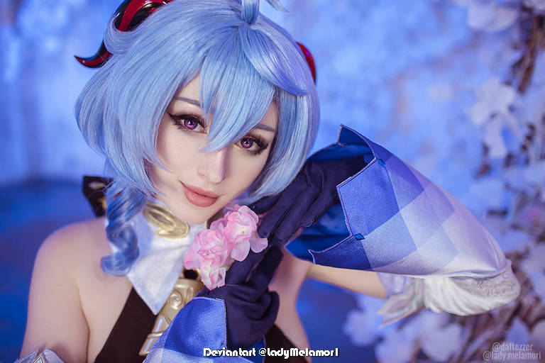 Genshin Impact - Ganyu (Plenilune Gaze) (Frostdew Trail) Cosplay - mature capture