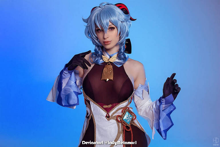 Genshin Impact - Ganyu (Plenilune Gaze) (Frostdew Trail) Cosplay - sophisticated portrait