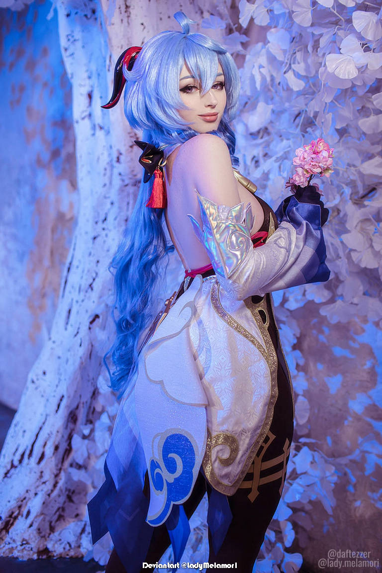 Genshin Impact - Ganyu (Plenilune Gaze) (Frostdew Trail) Cosplay - sophisticated portrait