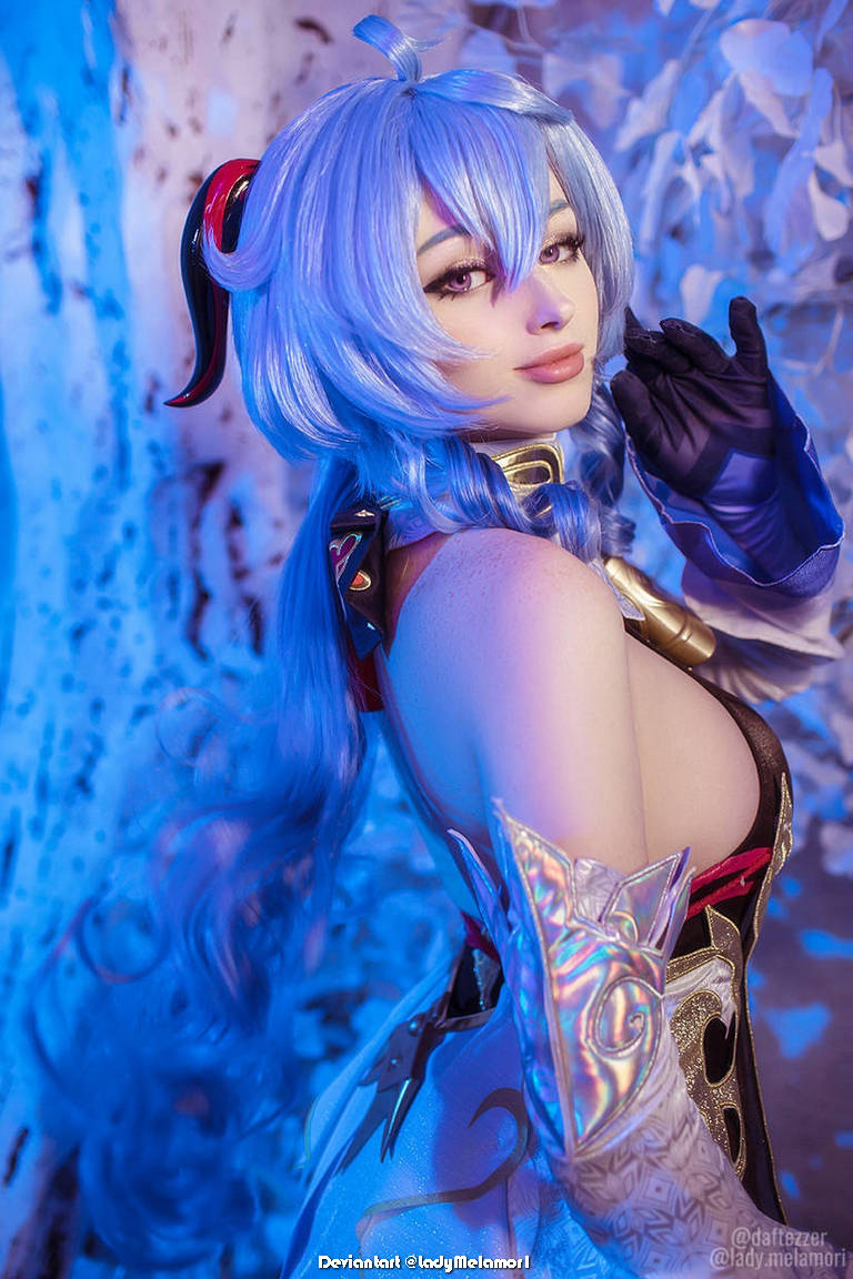 Genshin Impact - Ganyu (Plenilune Gaze) (Frostdew Trail) Cosplay - character photo