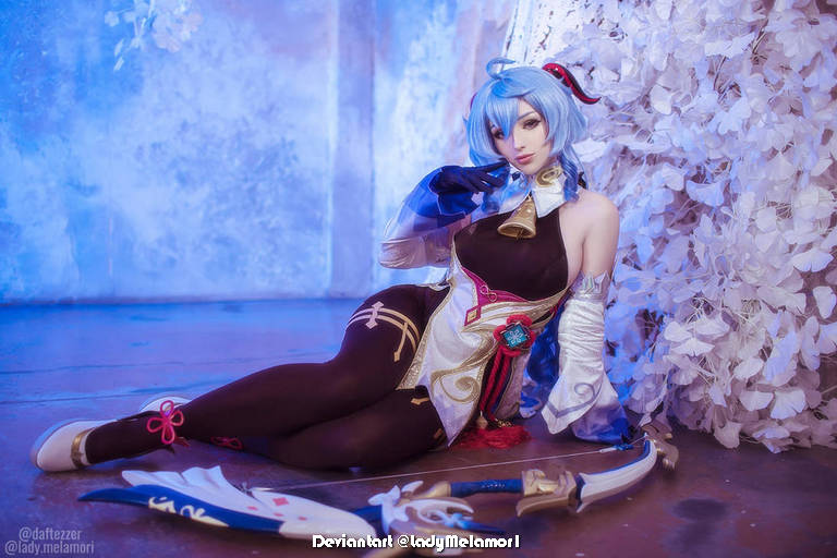 Genshin Impact - Ganyu (Plenilune Gaze) (Frostdew Trail) Cosplay - elegant capture