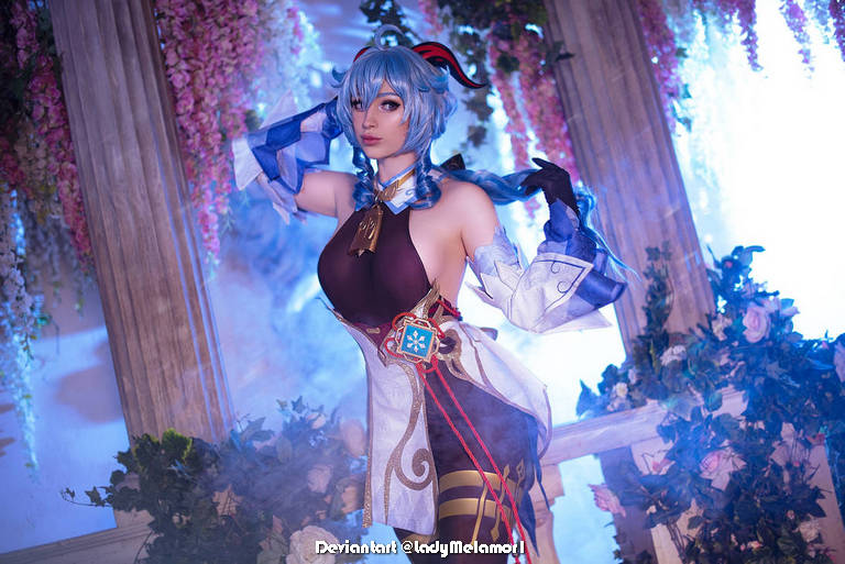 Genshin Impact - Ganyu (Plenilune Gaze) (Frostdew Trail) Cosplay - design showcase