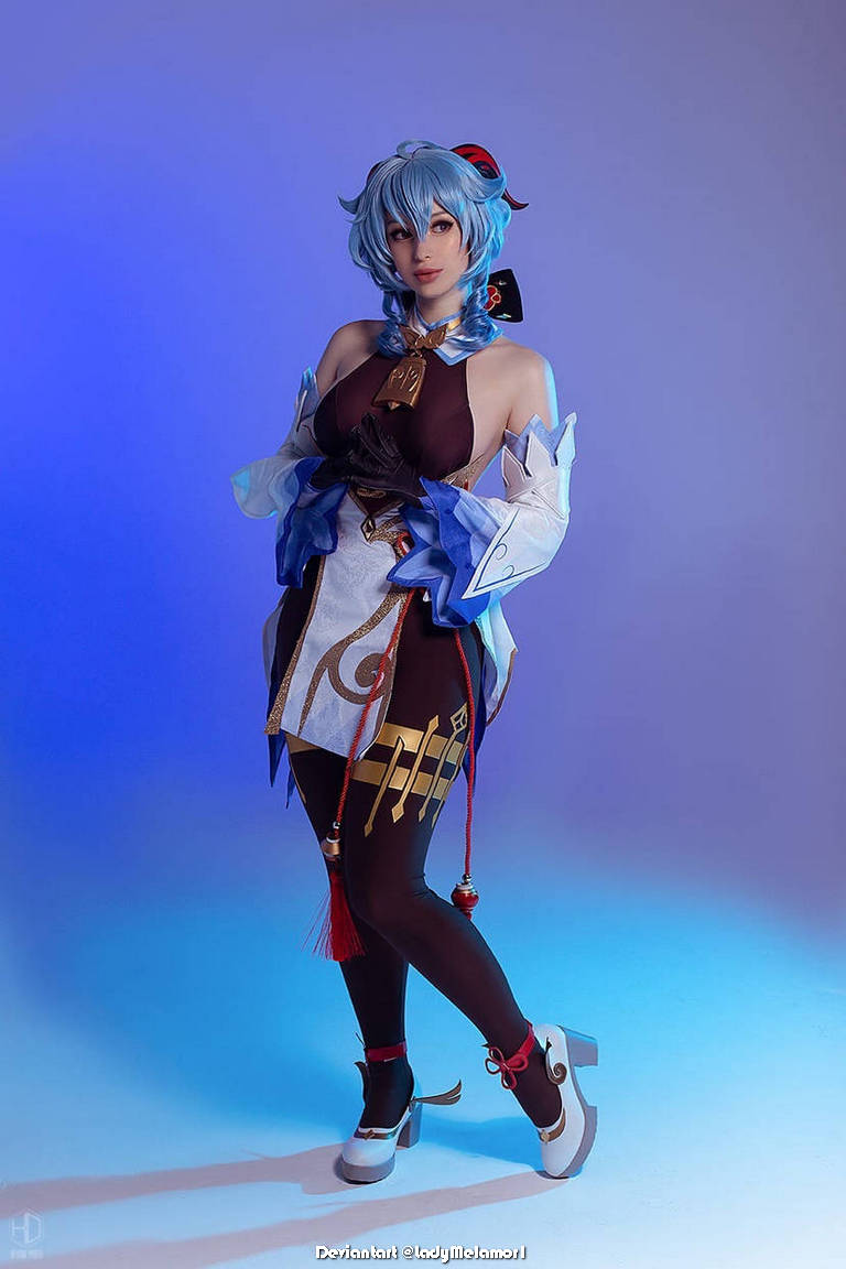 Genshin Impact - Ganyu (Plenilune Gaze) (Frostdew Trail) Cosplay - sophisticated portrait